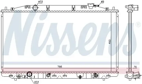 Kühler, Motorkühlung NISSENS 68096 Bild Kühler, Motorkühlung NISSENS 68096