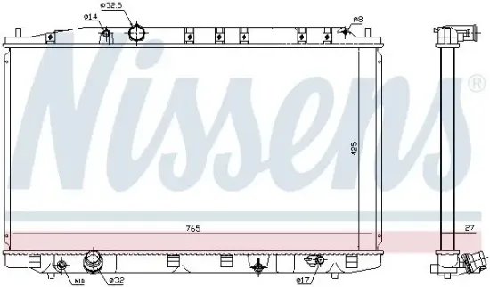 Kühler, Motorkühlung NISSENS 68137 Bild Kühler, Motorkühlung NISSENS 68137