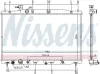 Kühler, Motorkühlung NISSENS 681406 Bild Kühler, Motorkühlung NISSENS 681406