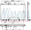 Kühler, Motorkühlung NISSENS 681407 Bild Kühler, Motorkühlung NISSENS 681407