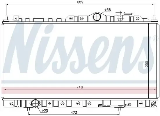 Kühler, Motorkühlung NISSENS 68180 Bild Kühler, Motorkühlung NISSENS 68180