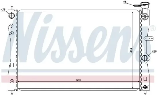 Kühler, Motorkühlung NISSENS 68183 Bild Kühler, Motorkühlung NISSENS 68183