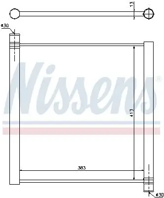 Kühler, Motorkühlung NISSENS 68451 Bild Kühler, Motorkühlung NISSENS 68451