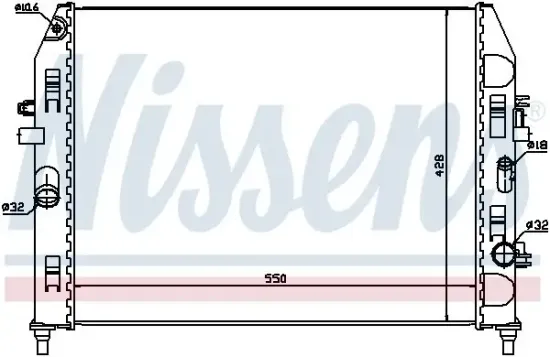 Kühler, Motorkühlung NISSENS 68527 Bild Kühler, Motorkühlung NISSENS 68527