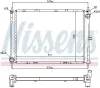 Kühler, Motorkühlung NISSENS 68731 Bild Kühler, Motorkühlung NISSENS 68731