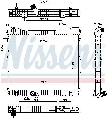 Kühler, Motorkühlung NISSENS 68742 Bild Kühler, Motorkühlung NISSENS 68742