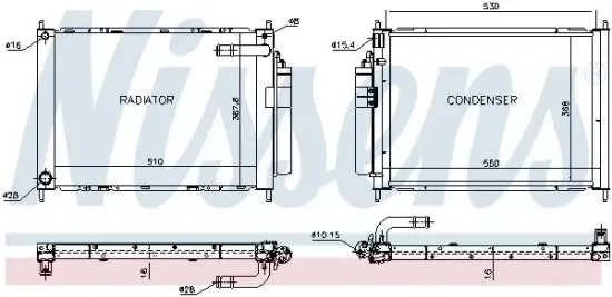 Kühlmodul NISSENS 68747 Bild Kühlmodul NISSENS 68747