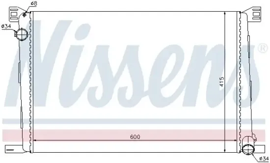 Kühler, Motorkühlung NISSENS 69706 Bild Kühler, Motorkühlung NISSENS 69706