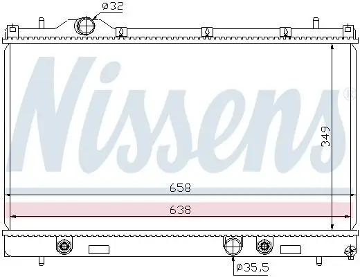 Kühler, Motorkühlung NISSENS 69209 Bild Kühler, Motorkühlung NISSENS 69209