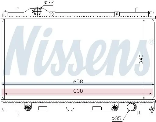 Kühler, Motorkühlung NISSENS 69210 Bild Kühler, Motorkühlung NISSENS 69210