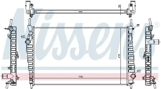 Kühler, Motorkühlung NISSENS 69247 Bild Kühler, Motorkühlung NISSENS 69247