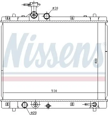 Kühler, Motorkühlung NISSENS 69402 Bild Kühler, Motorkühlung NISSENS 69402