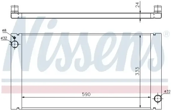 Kühler, Motorkühlung NISSENS 69705 Bild Kühler, Motorkühlung NISSENS 69705