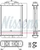 Wärmetauscher, Innenraumheizung NISSENS 70019 Bild Wärmetauscher, Innenraumheizung NISSENS 70019