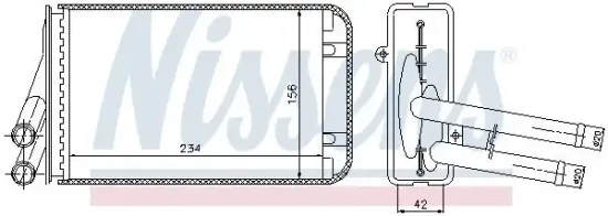 Wärmetauscher, Innenraumheizung NISSENS 70229 Bild Wärmetauscher, Innenraumheizung NISSENS 70229