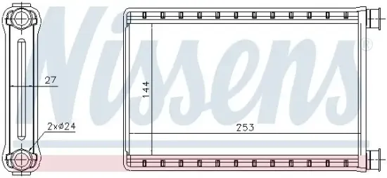 Wärmetauscher, Innenraumheizung NISSENS 70523 Bild Wärmetauscher, Innenraumheizung NISSENS 70523