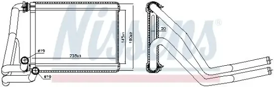 Wärmetauscher, Innenraumheizung NISSENS 707071 Bild Wärmetauscher, Innenraumheizung NISSENS 707071