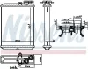 Wärmetauscher, Innenraumheizung NISSENS 707102 Bild Wärmetauscher, Innenraumheizung NISSENS 707102