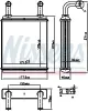 Wärmetauscher, Innenraumheizung NISSENS 707225 Bild Wärmetauscher, Innenraumheizung NISSENS 707225