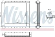 Wärmetauscher, Innenraumheizung NISSENS 707278