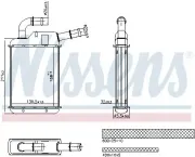 Wärmetauscher, Innenraumheizung NISSENS 707279