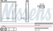 Wärmetauscher, Innenraumheizung NISSENS 707286