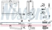 Wärmetauscher, Innenraumheizung NISSENS 707289