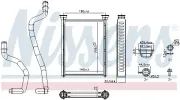 Wärmetauscher, Innenraumheizung NISSENS 707290