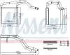 Wärmetauscher, Innenraumheizung NISSENS 707298 Bild Wärmetauscher, Innenraumheizung NISSENS 707298
