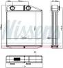 Wärmetauscher, Innenraumheizung NISSENS 707393 Bild Wärmetauscher, Innenraumheizung NISSENS 707393