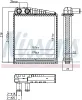 Wärmetauscher, Innenraumheizung NISSENS 707395 Bild Wärmetauscher, Innenraumheizung NISSENS 707395