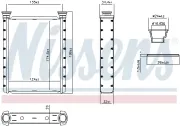 Wärmetauscher, Innenraumheizung NISSENS 707414