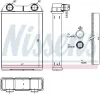 Wärmetauscher, Innenraumheizung NISSENS 70808 Bild Wärmetauscher, Innenraumheizung NISSENS 70808