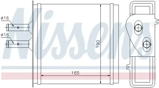 Wärmetauscher, Innenraumheizung NISSENS 71442 Bild Wärmetauscher, Innenraumheizung NISSENS 71442