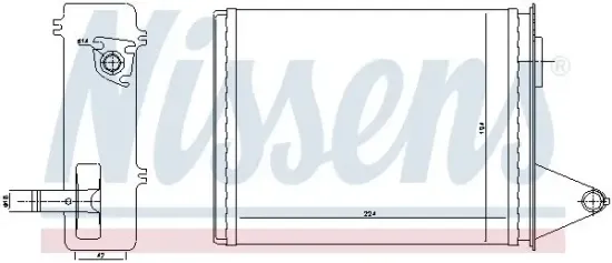 Wärmetauscher, Innenraumheizung NISSENS 71448 Bild Wärmetauscher, Innenraumheizung NISSENS 71448