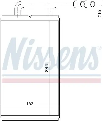 Wärmetauscher, Innenraumheizung NISSENS 71740 Bild Wärmetauscher, Innenraumheizung NISSENS 71740