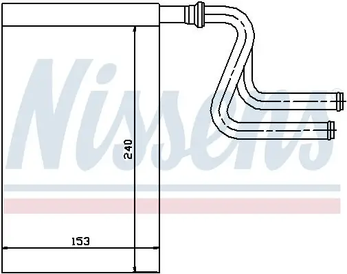 Wärmetauscher, Innenraumheizung NISSENS 71745 Bild Wärmetauscher, Innenraumheizung NISSENS 71745