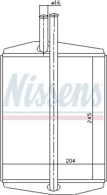 Wärmetauscher, Innenraumheizung NISSENS 71748 Bild Wärmetauscher, Innenraumheizung NISSENS 71748