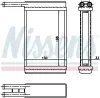 Wärmetauscher, Innenraumheizung NISSENS 71753 Bild Wärmetauscher, Innenraumheizung NISSENS 71753