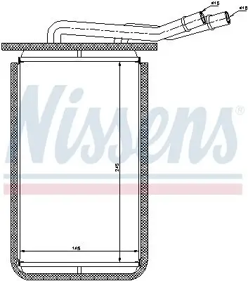 Wärmetauscher, Innenraumheizung NISSENS 71769 Bild Wärmetauscher, Innenraumheizung NISSENS 71769