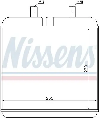 Wärmetauscher, Innenraumheizung NISSENS 71810 Bild Wärmetauscher, Innenraumheizung NISSENS 71810