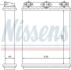 Wärmetauscher, Innenraumheizung NISSENS 72016 Bild Wärmetauscher, Innenraumheizung NISSENS 72016