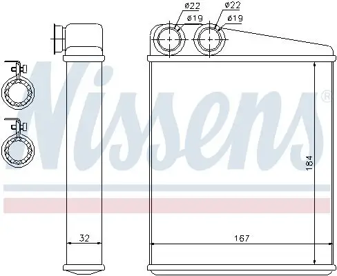 Wärmetauscher, Innenraumheizung NISSENS 72047 Bild Wärmetauscher, Innenraumheizung NISSENS 72047