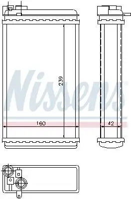 Wärmetauscher, Innenraumheizung NISSENS 726461 Bild Wärmetauscher, Innenraumheizung NISSENS 726461
