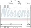 Wärmetauscher, Innenraumheizung NISSENS 72660 Bild Wärmetauscher, Innenraumheizung NISSENS 72660