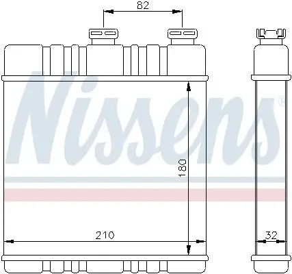 Wärmetauscher, Innenraumheizung NISSENS 72660 Bild Wärmetauscher, Innenraumheizung NISSENS 72660