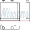 Wärmetauscher, Innenraumheizung NISSENS 72663 Bild Wärmetauscher, Innenraumheizung NISSENS 72663