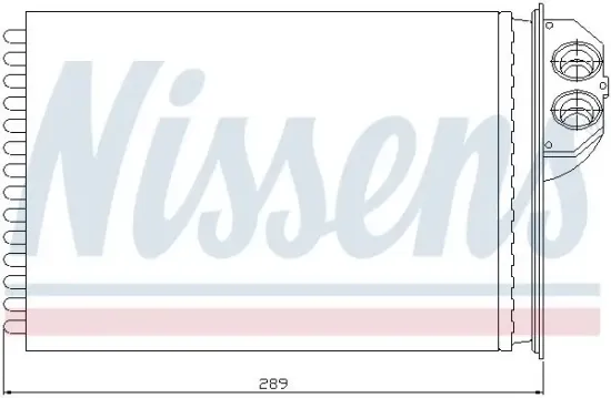 Wärmetauscher, Innenraumheizung NISSENS 72943 Bild Wärmetauscher, Innenraumheizung NISSENS 72943