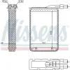 Wärmetauscher, Innenraumheizung NISSENS 733591 Bild Wärmetauscher, Innenraumheizung NISSENS 733591