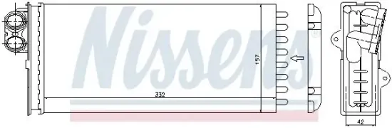Wärmetauscher, Innenraumheizung NISSENS 73375 Bild Wärmetauscher, Innenraumheizung NISSENS 73375